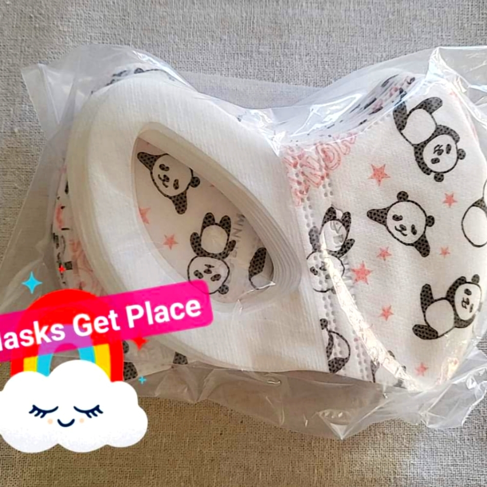 3D Panda Kids Masks